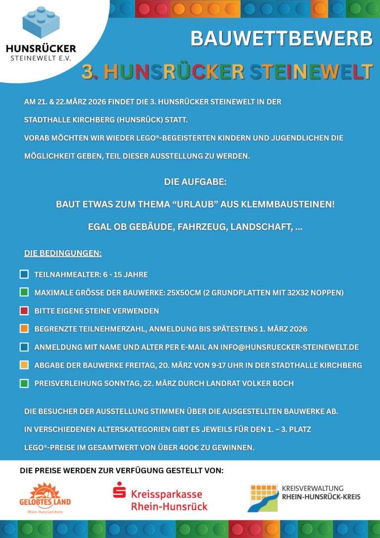 Bauwettbewerb zum Thema Urlaub